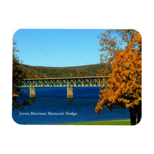 Casey Bridge Colorful Autumn Scene Souvenir Magnet
