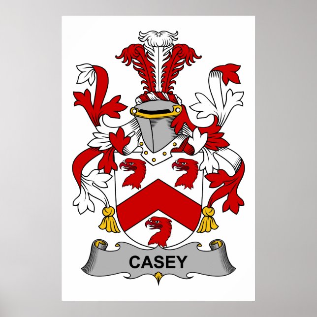 Casey Family Crest Poster (Framsidan)