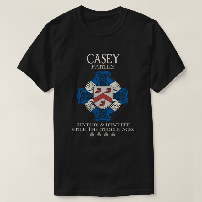 Casey Family Scots Scotland Casey-efternamnet Scot T Shirt (Design framsida)