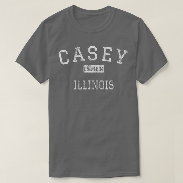 Casey Illinois IL Vintage T Shirt (Design framsida)