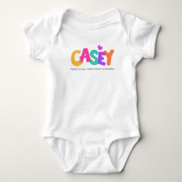 Casey namn betyder att flickor bubble brev kläder t shirt