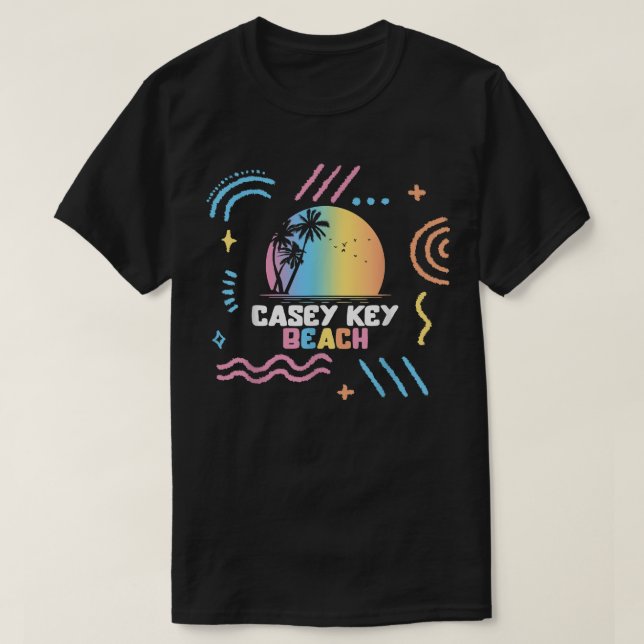 Casey Nyckel Beach Surfing Vacation Family Matchin T Shirt (Design framsida)