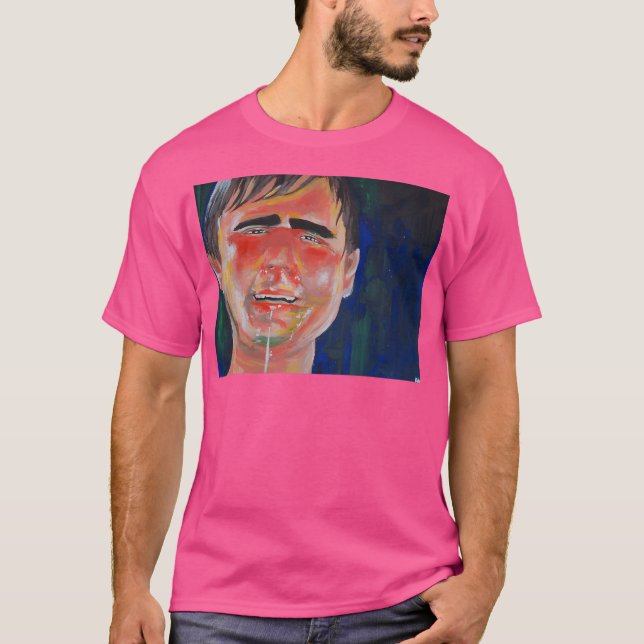 Casey Tatum Tim och Eric Acrylic Porträtt T Shirt (Framsida)