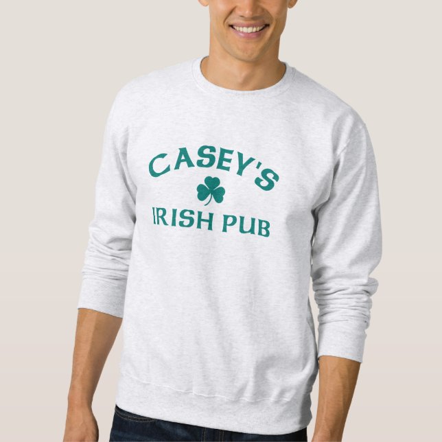 Caseys Irish Pub Lång Ärmad Tröja (Framsida)