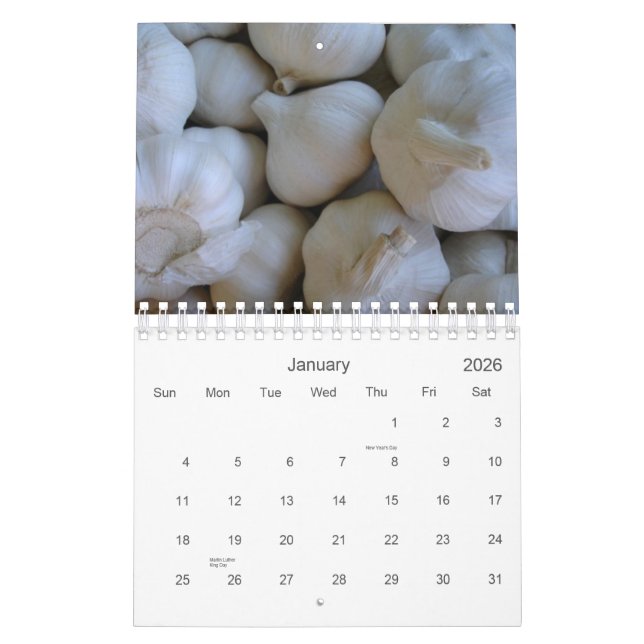 Caseys kalendrar - frukter & Veggies Kalender (Jan 2026)
