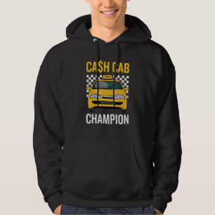 Cash Cab Taxichaufför Jobb Världens Bästa Jobb Tax Hoodie