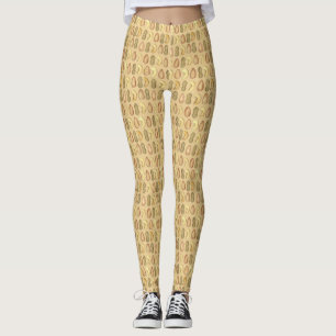 Cashew Almond Peanut Nöt Snack Food Leggings