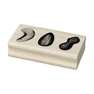 Cashew Almond Peanut Nöt Snack Food Stämpel