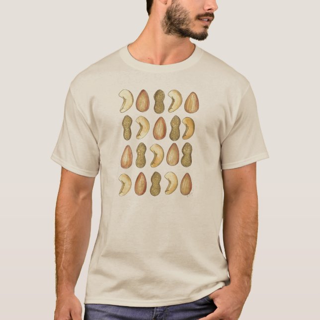 Cashew, Almond, Peanut Tee Shirt (Framsida)