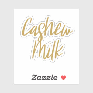 Cashew Mjölk Storage-etikett Klistermärken