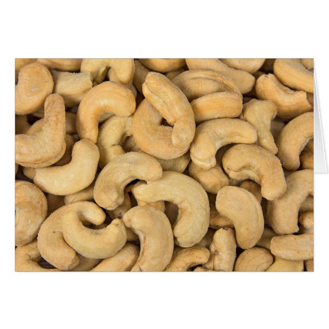 cashew nöt hälsningskort (Framsidan Horizontal)