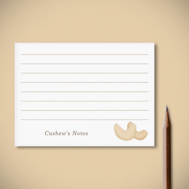 Cashew Sticky Notes Post-it Block (Cashew Sticky Notes)