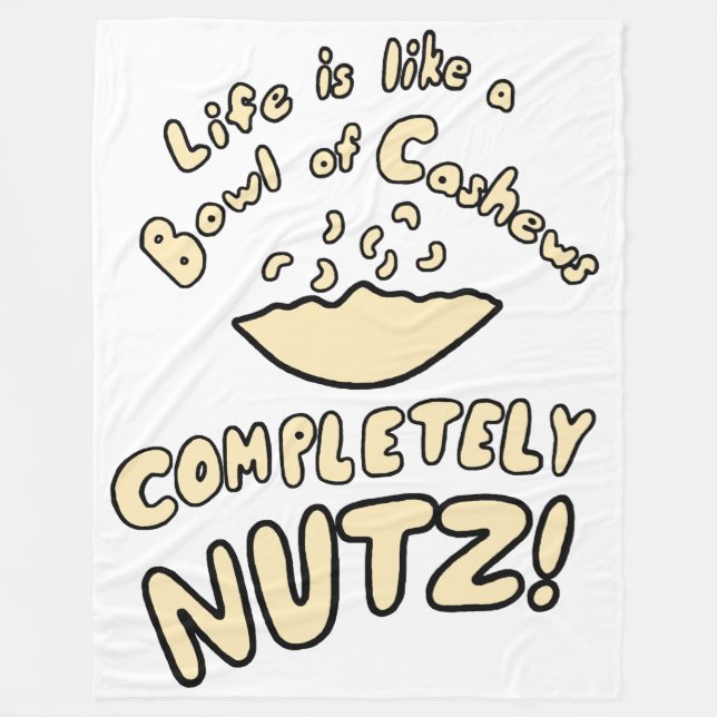 Cashews Bowl Fleecefilt (Framsidan)