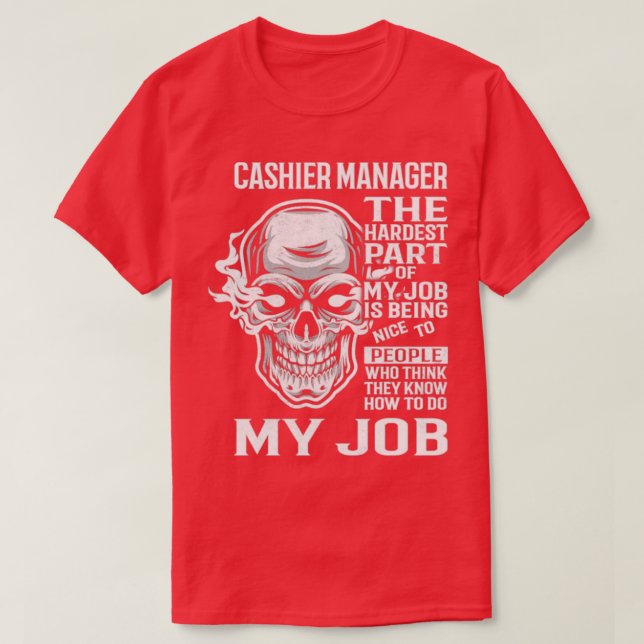 Cashier Manager T Shirt (Design framsida)