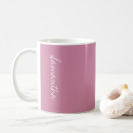 Cashmere Ro Soft Rosa Solid Färg Personlig Kaffemugg