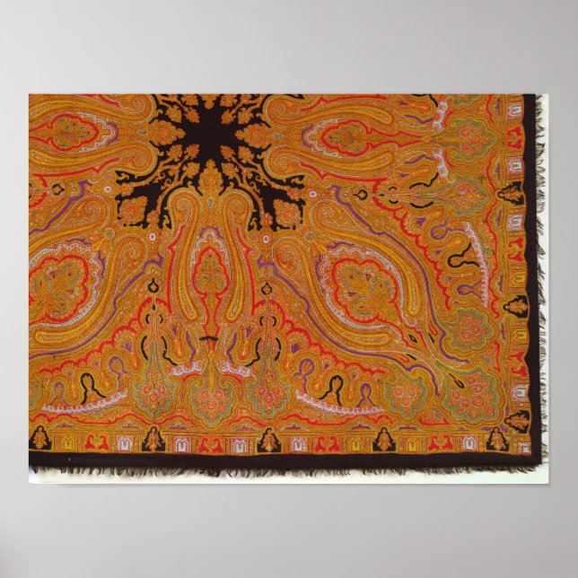 Cashmere scarf, 1870-80 poster (Framsidan)