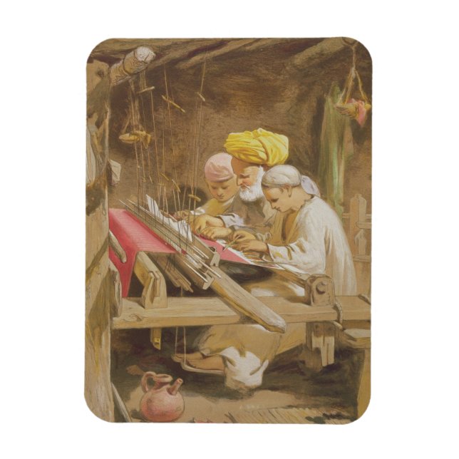 Cashmere Shawls: Weave, 1863 (kromolitho) Magnet (Vertikal)