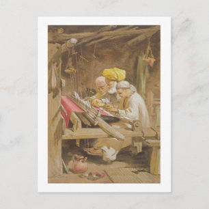 Cashmere Shawls: Weave, 1863 (kromolitho) Vykort