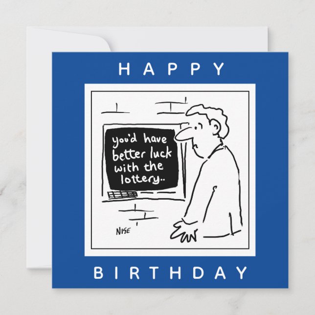 Cashpoint ATM och Customer på Bank Tecknad Kort (Framsida)