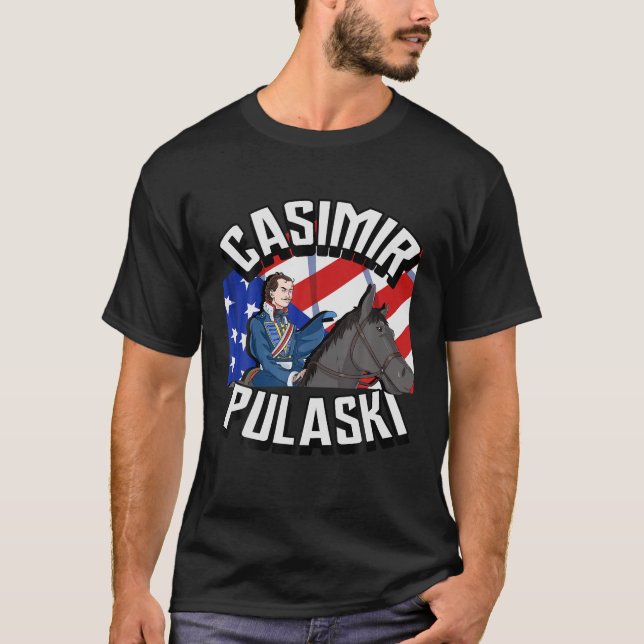 Casimir Pulaski Day polska Chicago Parad Gift T S Shirt (Framsida)