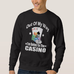 Casino Älskare kom ut på vägen till Casino-fonen Lång Ärmad Tröja