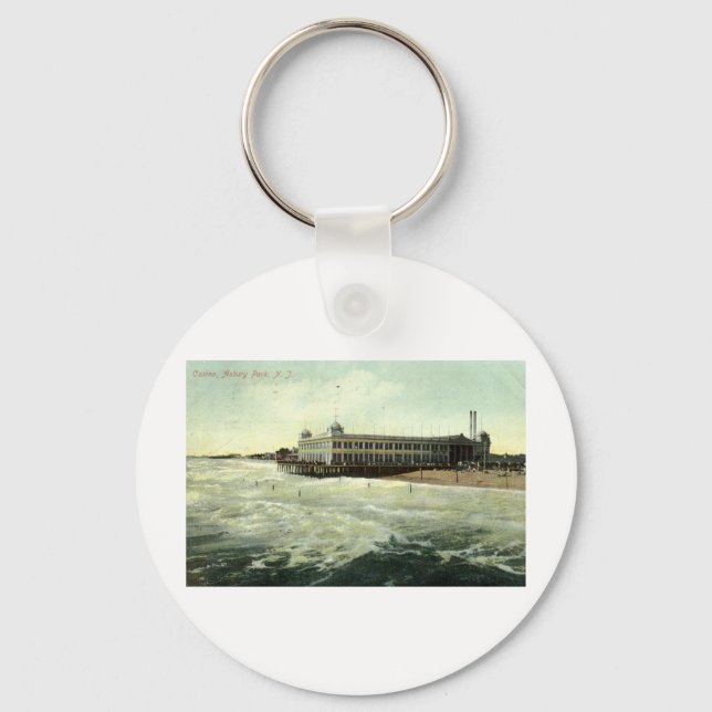Casino, Asbury Park NJ 1910 Nyckelring (Framsida)