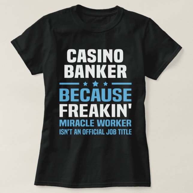 Casino Banker T Shirt (Design framsida)