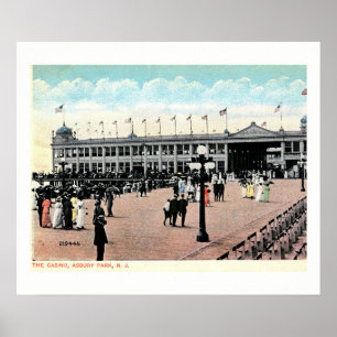 Casino Boardpromenad, Asbury Park, NJ Poster
