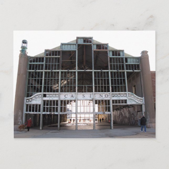 Casino-Byggnaden, Asbury Park NJ Vykort (Framsida)