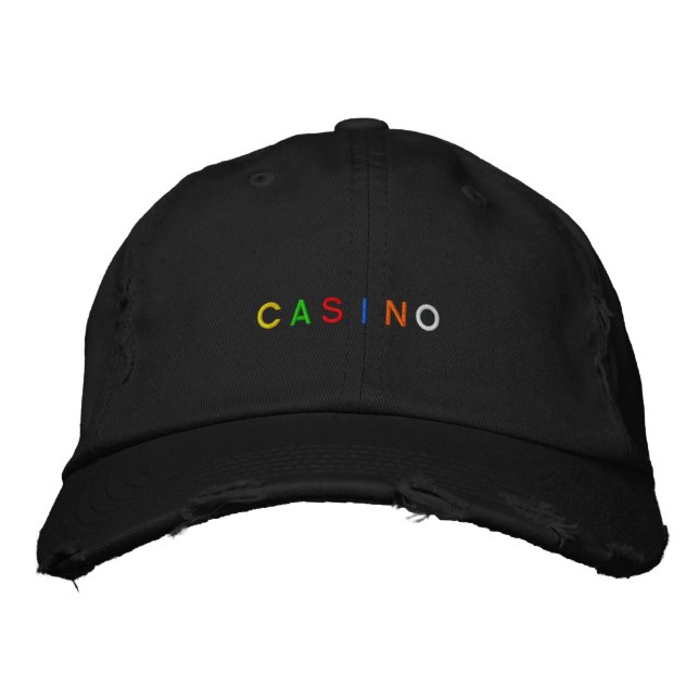 Casino Cap Broderad Keps (Framsida)