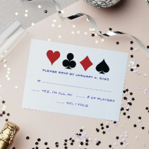 Casino Card Kostym Blue White Bröllop OSA