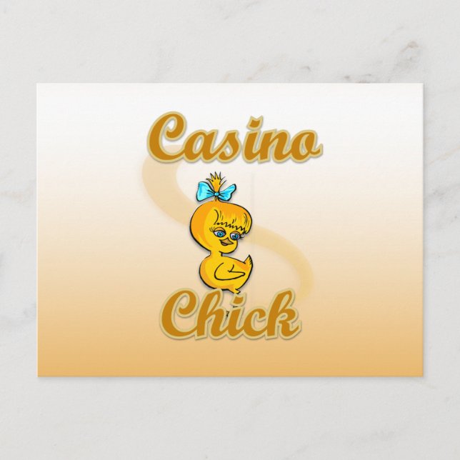 Casino Chick Vykort (Framsida)