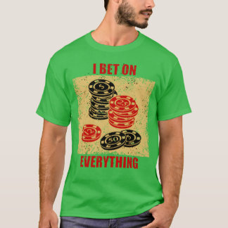 Casino Chip Casino Game-familjen T Shirt