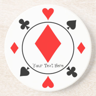 Casino Chip Underlägg Sandsten