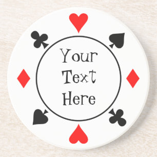 Casino Chip Underlägg Sandsten