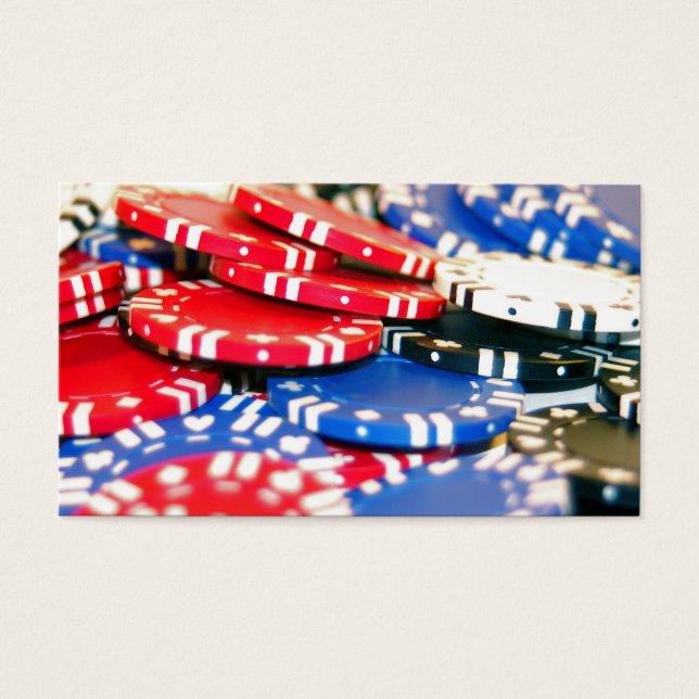 Casino Chip Visitkort (Framsidan)