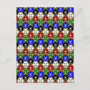 Casino Chip Vykort
