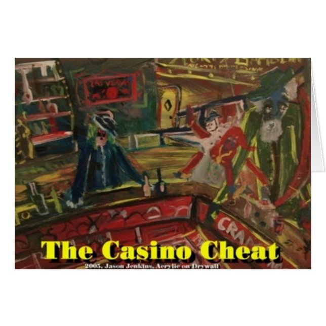Casino Chost Hälsningskort (Framsidan Horizontal)