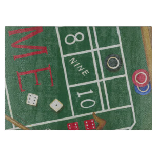 Casino Craps Bord med Chip och Dice