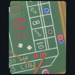 Casino Craps Bord med Chip och Dice iPad Skydd<br><div class="desc">Se till att Dam Tur står på din sida med den här målningen av ett kraps bord av Chariklia Zarris. Dice har kastats och samlas in,  tillsammans med eventuella förlorade beten. Lägg den här åtgärden ifylld utskrift på väggen i dag!</div>