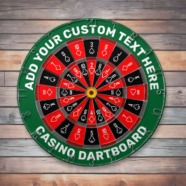 Casino Dartboard med Anpassningsbar Text Darttavla