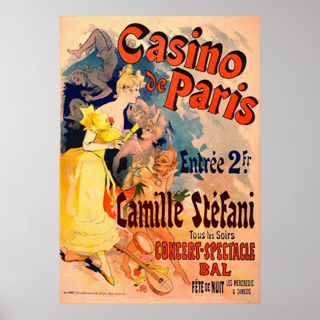 Casino de Paris 1891 Poster (Framsidan)
