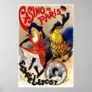 Casino de Paris 1895 POSTER TRYCK A5-A1 Vintage