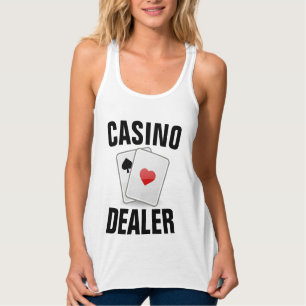 CASINO DEALER T-Shirts Linne Med Racerback