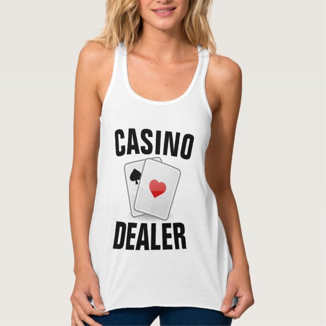 CASINO DEALER T-Shirts Linne Med Racerback (Framsida)