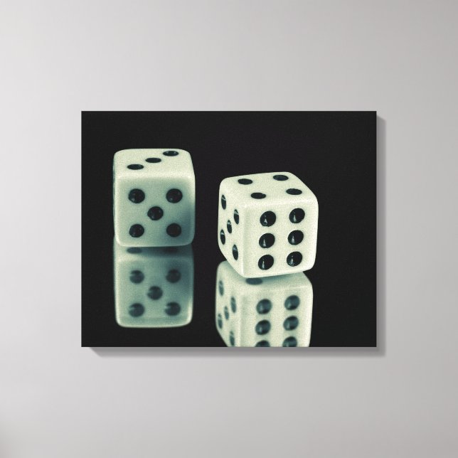 Casino Dice Canvastryck (Framsida)