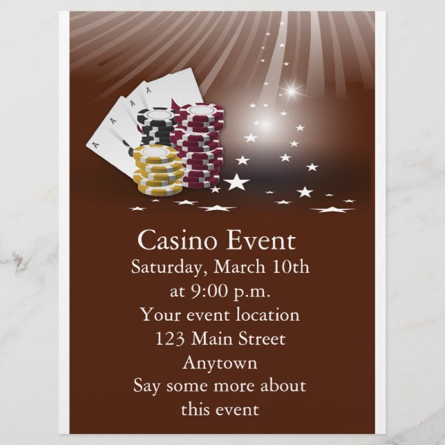 Casino Flyer (Framsidan)