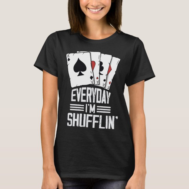 casino for men card shuffler casino gambler  1 t shirt (Framsida)