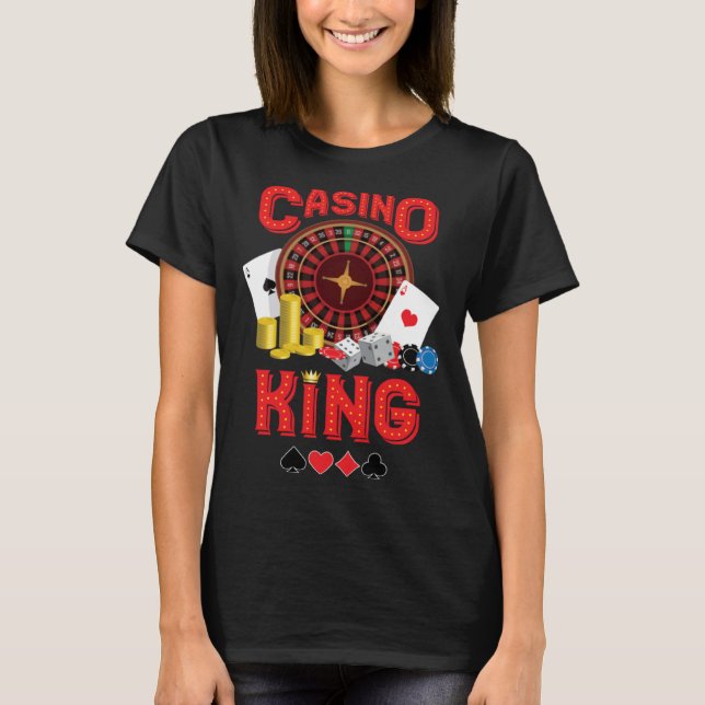 casino for men casino king gambler  1 t shirt (Framsida)