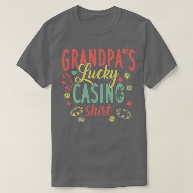 Casino Funny Gambling T Shirt (Design framsida)